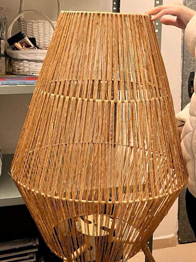 Lámpara Decorativa Estructura Yute Beige/Marrón