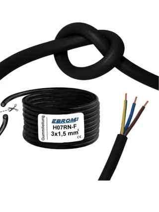 Cable Manguera 3x1,5 mm² goma hostelería