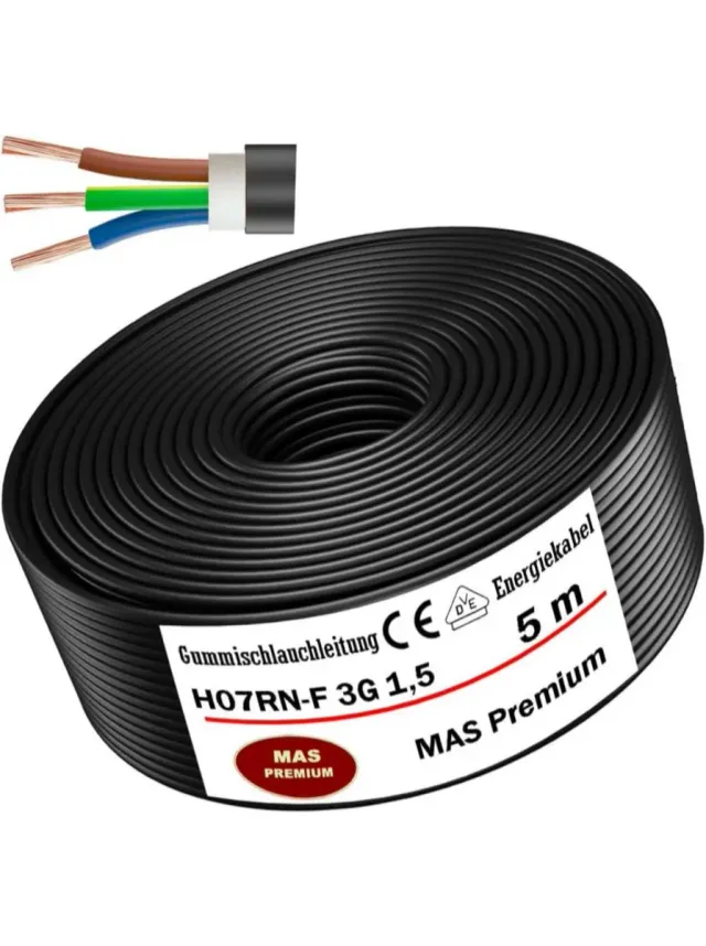 Cable Manguera 3x1,5 mm² goma hostelería