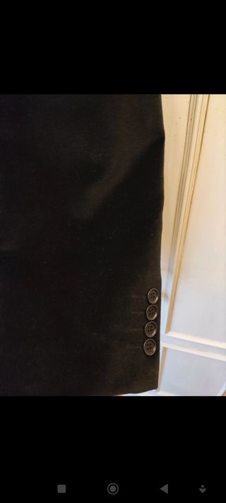 Americana de terciopelo negra