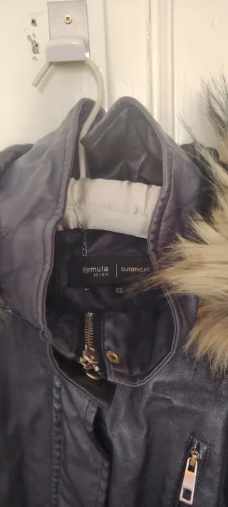 Parka polipiel azul marino talla 42