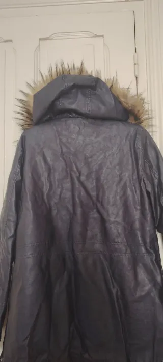 Parka polipiel azul marino talla 42