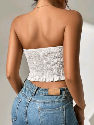 Top blanco SHEIN XXS (Nuevo)