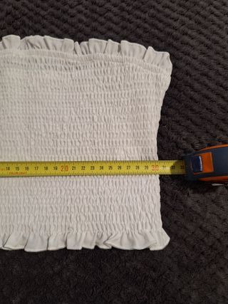 Top blanco SHEIN XXS (Nuevo)