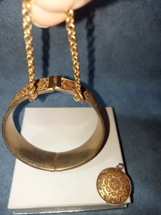 Bracciale e ciondolo vintage Toledo damascena