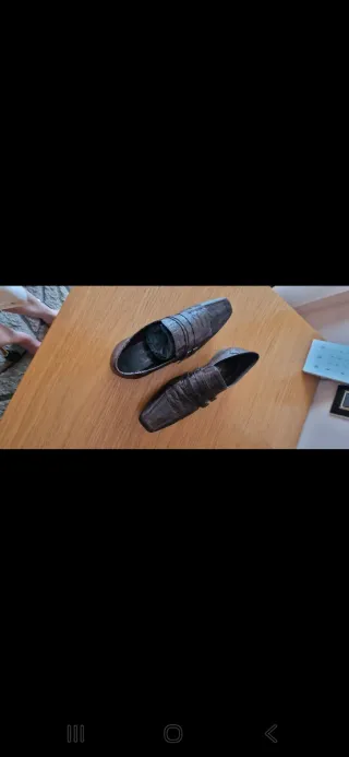 Zapatos de vestir marrones para caballero piel