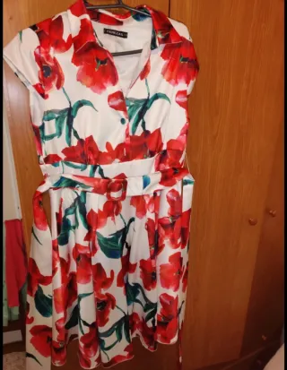 Vestido CEREZAS estampado floral