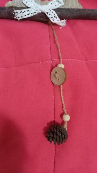 Decorazione natalizia in legno Babbo Natale albero