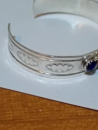 Bracciale Yazzie Navajo Pietre Blu