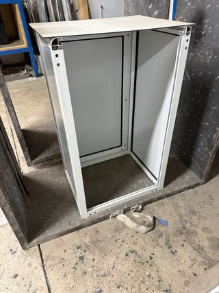 Mueble aluminio bombona blanco