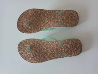 Chanclas Roxy rosas y turquesa