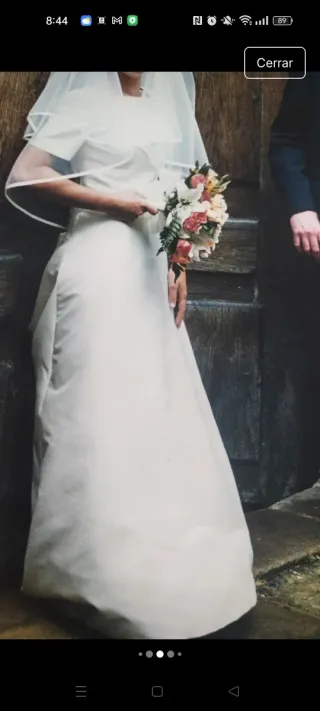 Vestido de Novia Clásico Talla XXS