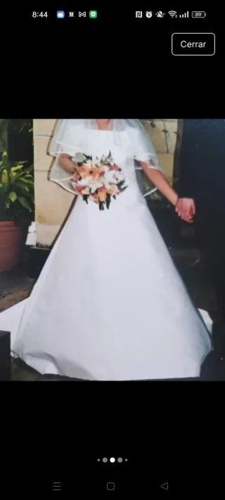 Vestido de Novia Clásico Talla XXS