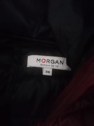 Chaqueta Morgan rojo tinto con Capucha