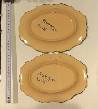 Coppia di piatti da appendere Puente Arzobispo Vintage