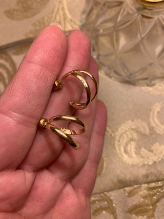 Orecchini a cerchio placcati oro