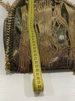 Borsa Stella McCartney oro/verde