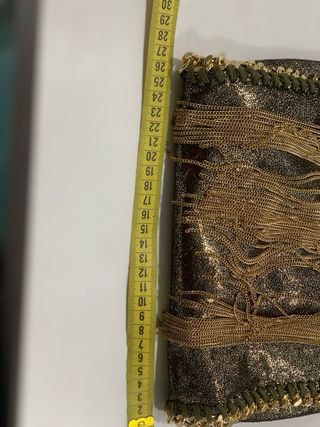 Borsa Stella McCartney oro/verde