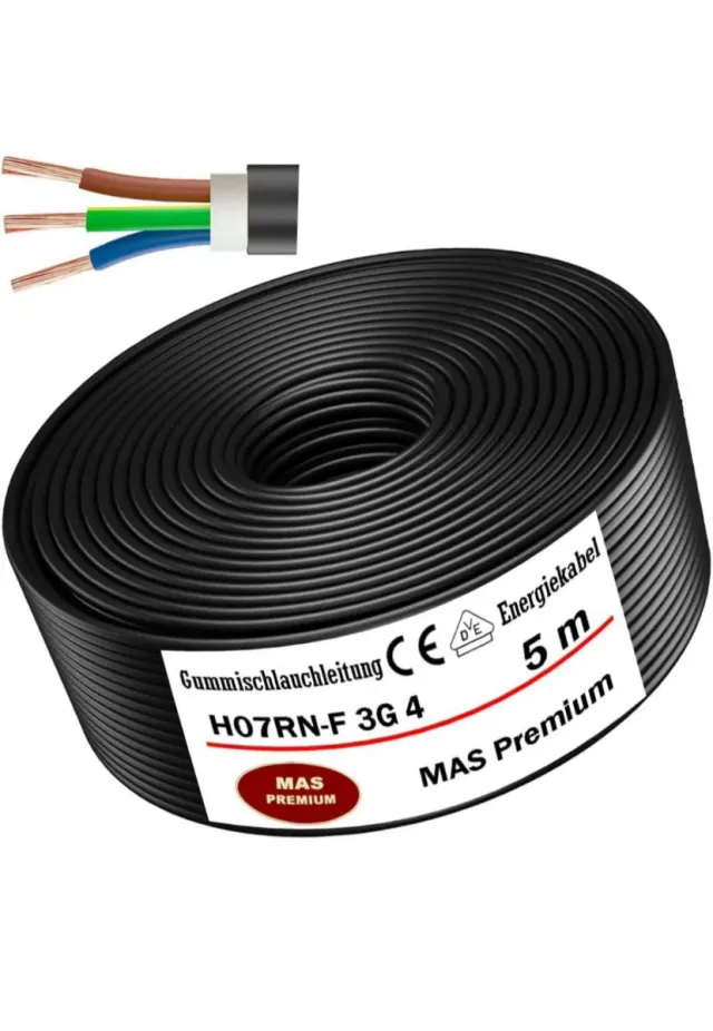 Cable alimentación hostelería 3x4mm