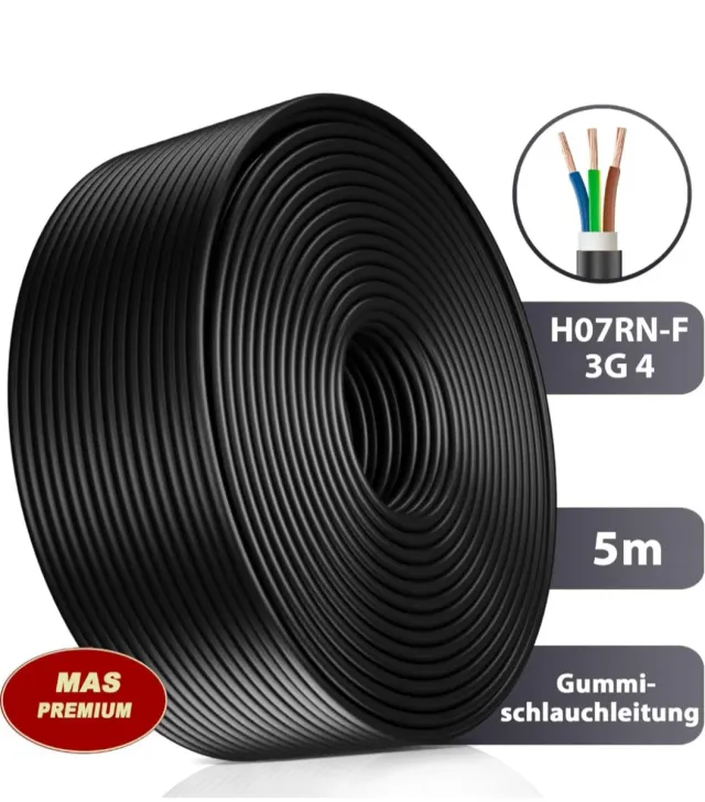 Cable alimentación hostelería 3x4mm