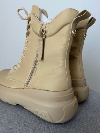 Botas militares Liu Jo beige