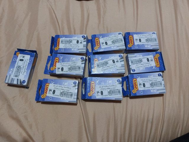 10 Paquetes Crayones Jovi Blancos