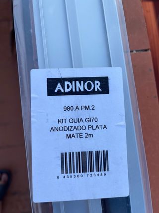 Kit Guía G170 Adinor Plata Mate 2m