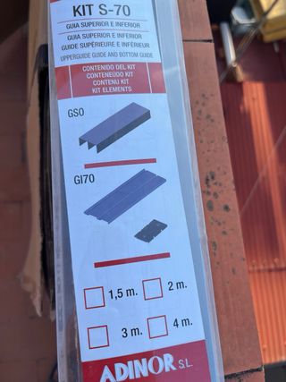 Kit Guía G170 Adinor Plata Mate 2m