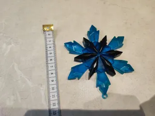 Addobbo Natale handmade resina fiocco neve