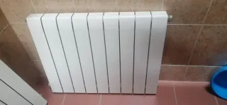 Radiador blanco de aluminio