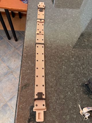 Cinturone Militare Regolabile Cachi Nuovo