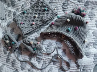 Gorro Guantes Braga niña Sfera 1-2 años