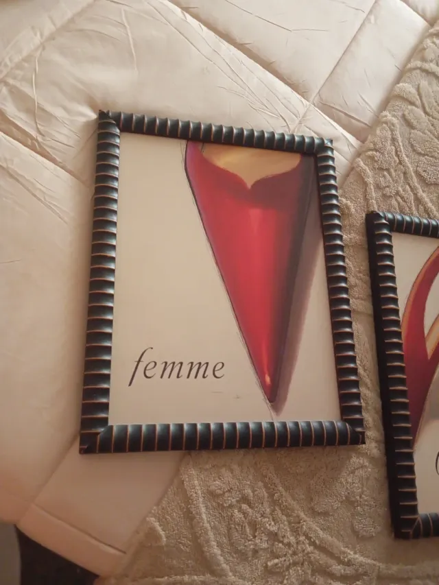 Dúo de cuadros: zapato tacón.