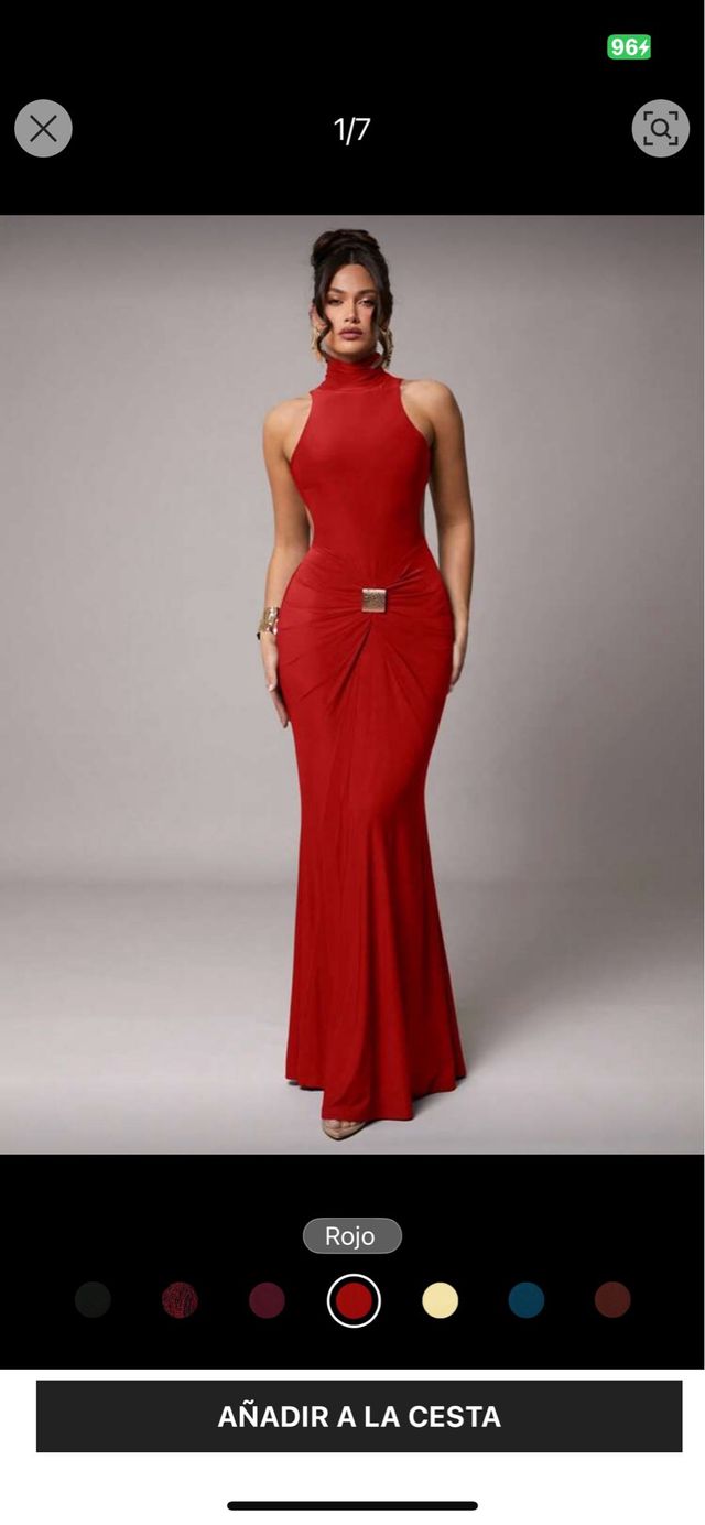 Vestido rojo largo elegante