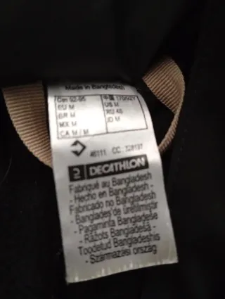 Giubbotto da sci nero con cappuccio