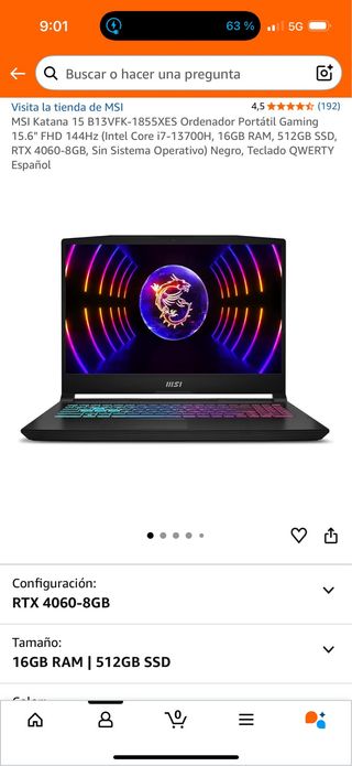 MSI Katana 15 Gaming Laptop