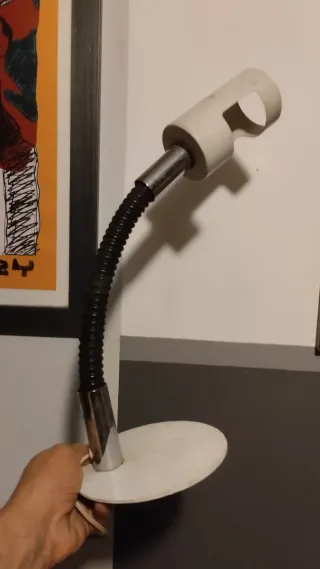 Lampada anni '70 design metallo plastica