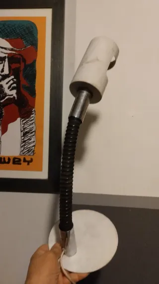 Lampada anni '70 design metallo plastica