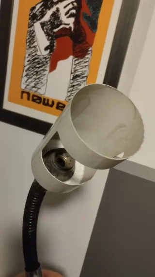 Lampada anni '70 design metallo plastica