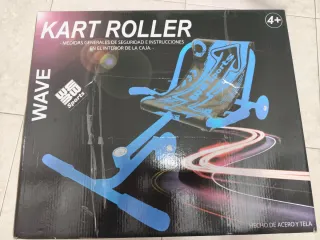 Patinete Kart Roller con Asiento Azul con caja
