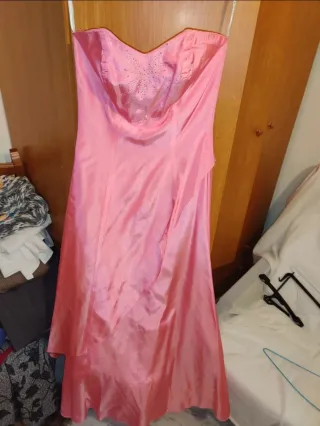Vestido corte romántico rosa