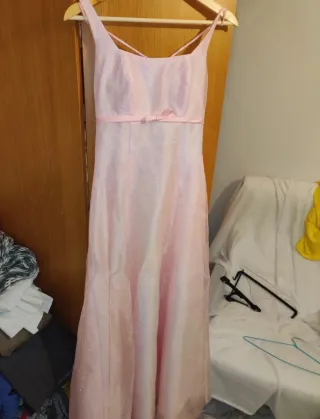 Vestido corte romántico rosa