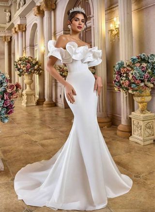 Vestido de Novia Satén Sirena