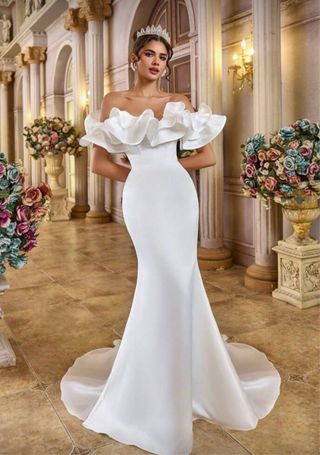 Vestido de Novia Satén Sirena