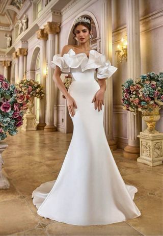 Vestido de Novia Satén Sirena