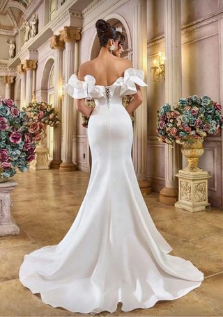 Vestido de Novia Satén Sirena
