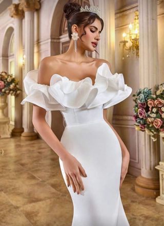 Vestido de Novia Satén Sirena