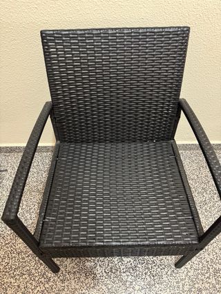 Sillas de terraza negras