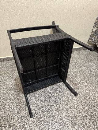 Sillas de terraza negras