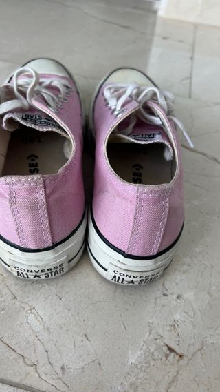 Zapatillas Converse rosas bajas